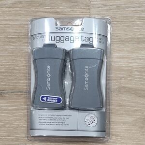 Samsonite Silver Luggage Tags Pair